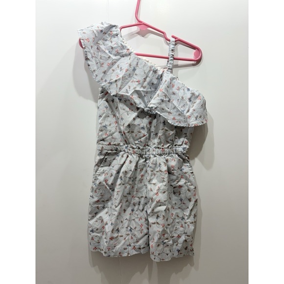 Me & Henry Other - Hope & Henry‎ Girls Size 4 Floral one shoulder Ruffle Romper